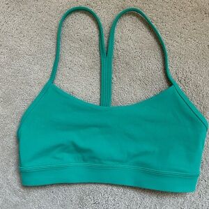 Lululemon Flow Y Bra Bright Green size 4